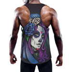 Calavera Girl Dia De Los Muertos Print Training Tank Top