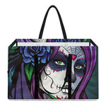 Calavera Girl Dia De Los Muertos Print Utility Tote Bag