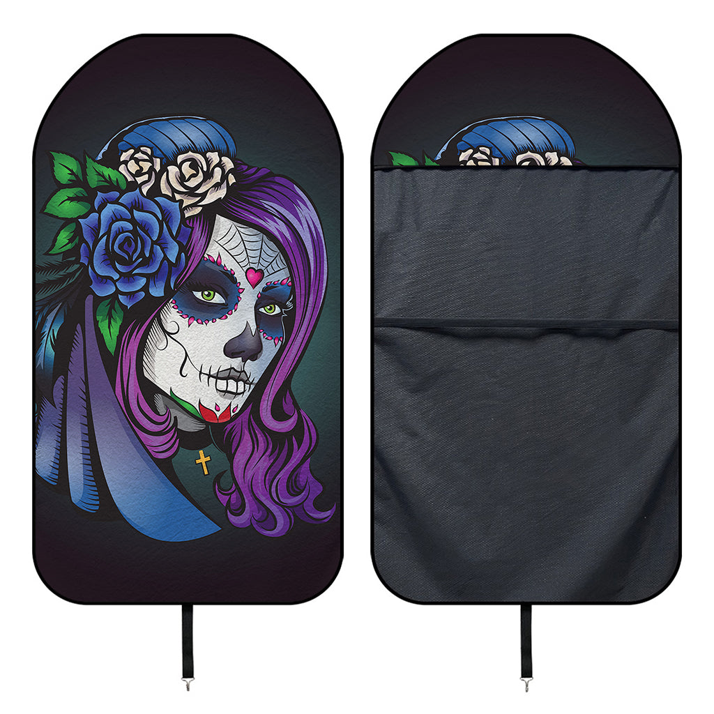 Calavera Girl Dia De Los Muertos Print Waterproof Car Seat Cover