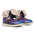 Calavera Girl Dia De Los Muertos Print Winter Boots