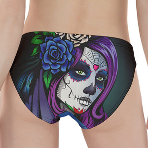 Calavera Girl Dia De Los Muertos Print Women's Panties