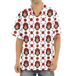 Calavera Girl Skull Pattern Print Aloha Shirt