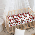 Calavera Girl Skull Pattern Print Baby Crib Sheet