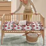 Calavera Girl Skull Pattern Print Baby Crib Sheet