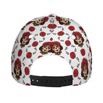 Calavera Girl Skull Pattern Print Baseball Cap