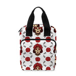 Calavera Girl Skull Pattern Print Bible Tote Bag