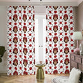 Calavera Girl Skull Pattern Print Dimout Pencil Pleat Curtains