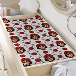 Calavera Girl Skull Pattern Print Changing Pad Cover