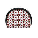 Calavera Girl Skull Pattern Print Coin Purse