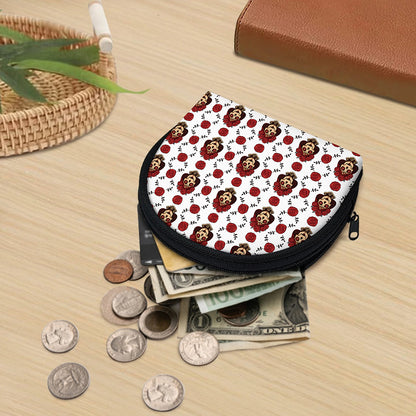 Calavera Girl Skull Pattern Print Coin Purse