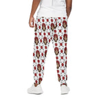 Calavera Girl Skull Pattern Print Cotton Pants