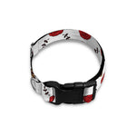 Calavera Girl Skull Pattern Print Dog Collar