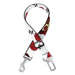 Calavera Girl Skull Pattern Print Dog Seat Belt