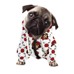 Calavera Girl Skull Pattern Print Dog Zip Up Hoodie