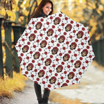 Calavera Girl Skull Pattern Print Foldable Umbrella