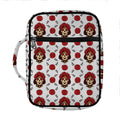 Calavera Girl Skull Pattern Print Front Pocket Bible Bag