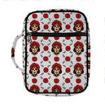 Calavera Girl Skull Pattern Print Front Pocket Bible Bag