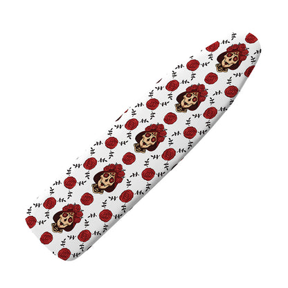 Calavera Girl Skull Pattern Print Ironing Board Cover