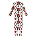 Calavera Girl Skull Pattern Print Jumpsuit