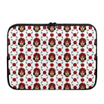 Calavera Girl Skull Pattern Print Laptop Sleeve