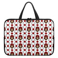 Calavera Girl Skull Pattern Print Laptop Sleeve With Handle