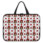 Calavera Girl Skull Pattern Print Laptop Sleeve With Handle