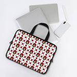 Calavera Girl Skull Pattern Print Laptop Sleeve With Handle