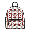 Calavera Girl Skull Pattern Print Leather Backpack