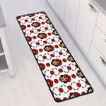 Calavera Girl Skull Pattern Print Long Kitchen Mat