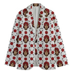 Calavera Girl Skull Pattern Print Men's Cotton Blazer