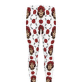 Calavera Girl Skull Pattern Print Men's Leggings