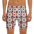 Calavera Girl Skull Pattern Print Men's Long Boxer Briefs