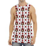 Calavera Girl Skull Pattern Print Men's Muscle Tank Top