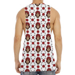 Calavera Girl Skull Pattern Print Men's Muscle Tank Top