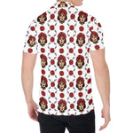 Calavera Girl Skull Pattern Print Men's Shirt