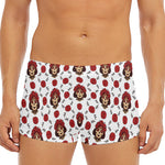 Calavera Girl Skull Pattern Print Men's Short Boxer Briefs