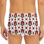 Calavera Girl Skull Pattern Print Men's Short Boxer Briefs