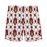 Calavera Girl Skull Pattern Print Men's Sports Shorts