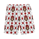 Calavera Girl Skull Pattern Print Men's Sports Shorts