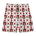 Calavera Girl Skull Pattern Print Men's Swim Trunks