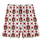 Calavera Girl Skull Pattern Print Men's Swim Trunks