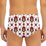 Calavera Girl Skull Pattern Print Men's Triangle Swim Briefs