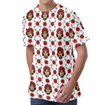 Calavera Girl Skull Pattern Print Men's Velvet T-Shirt