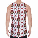 Calavera Girl Skull Pattern Print Men's Velvet Tank Top