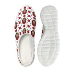 Calavera Girl Skull Pattern Print Mesh Casual Shoes