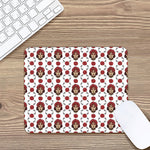 Calavera Girl Skull Pattern Print Mouse Pad