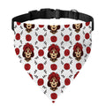 Calavera Girl Skull Pattern Print Over The Collar Dog Bandana