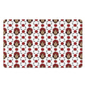 Calavera Girl Skull Pattern Print Polyester Doormat
