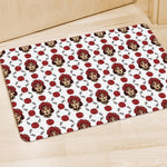 Calavera Girl Skull Pattern Print Polyester Doormat