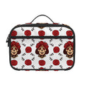 Calavera Girl Skull Pattern Print Portable Lunch Bag
